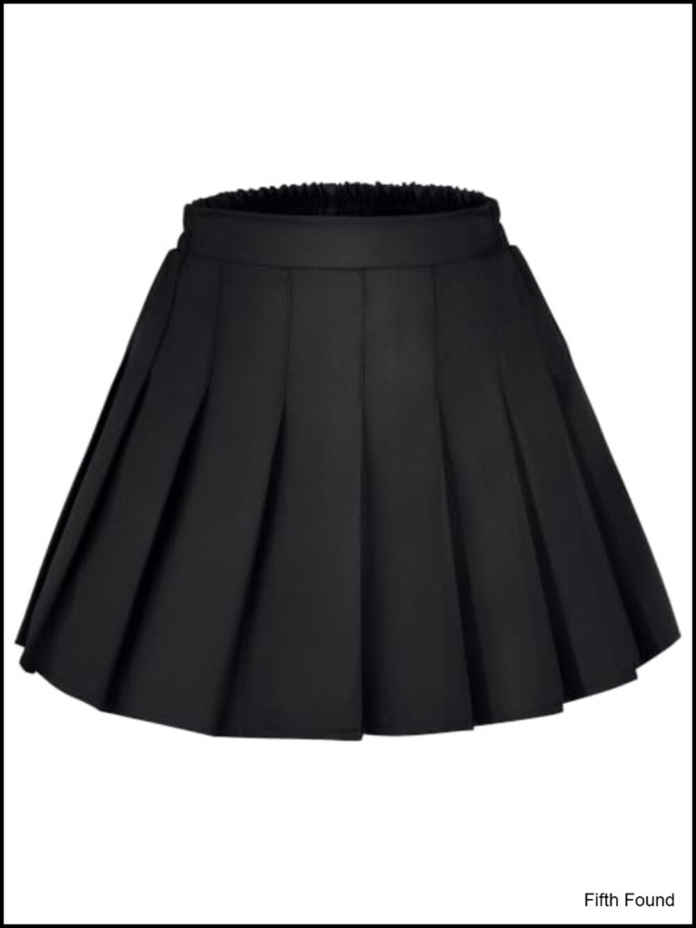 Girls Pleated Skirt Elastic Waist A-Line Mini School Uniform Skirt